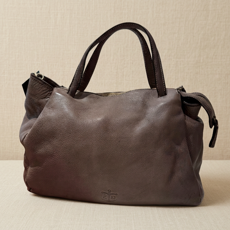 Shopper Ron Taupe su lino beige