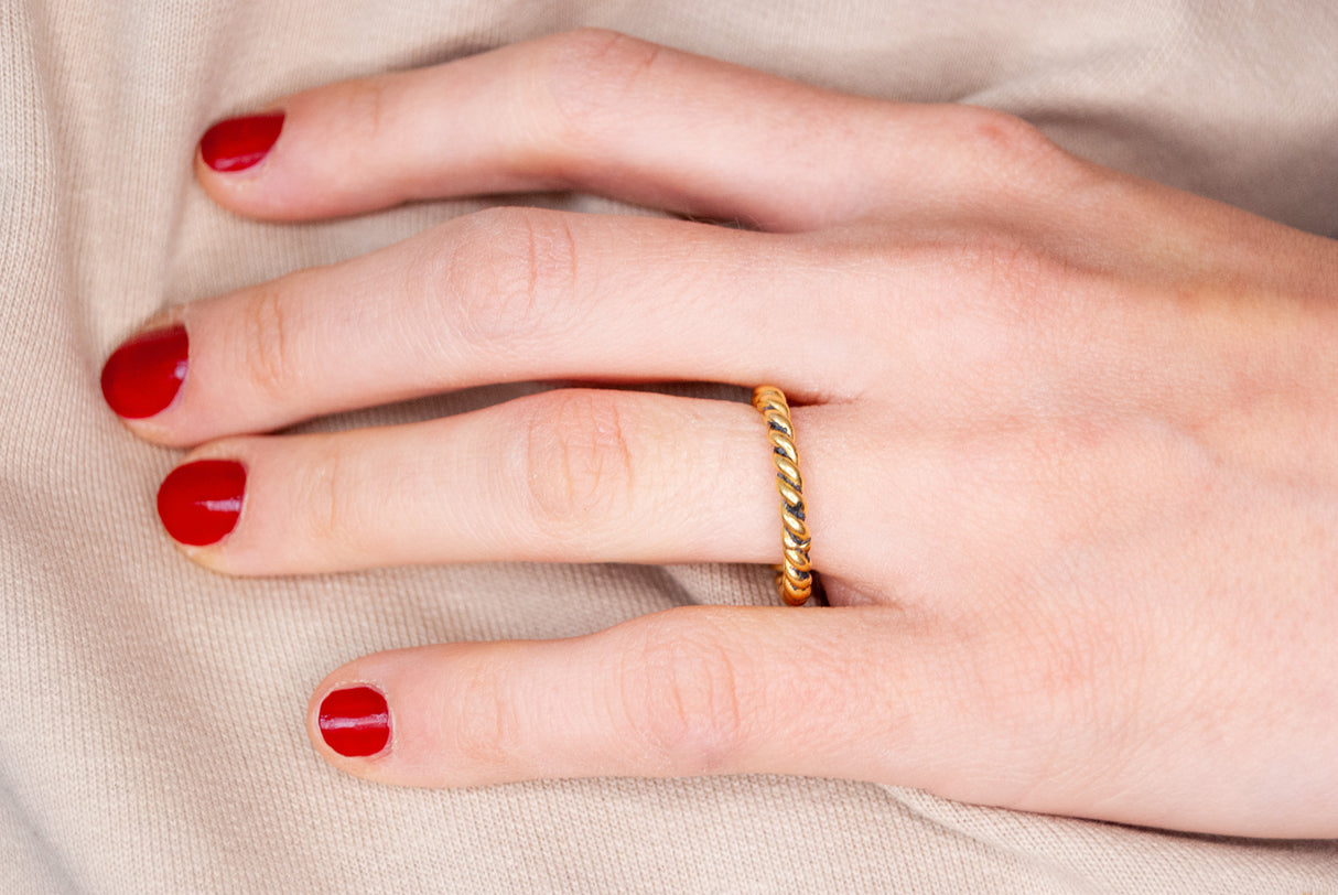 Fedina Torcione Gold Argento925 3 mm