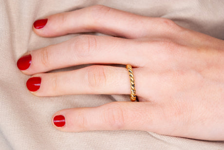 Fedina Torcione Gold Argento925 3 mm