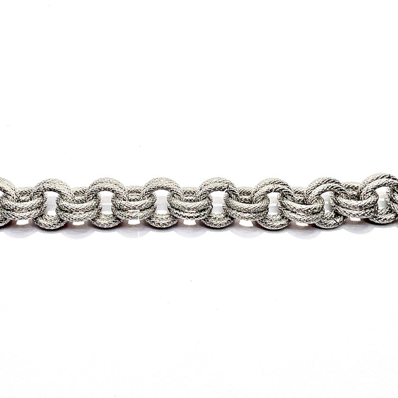 Bracciale anelli godronati