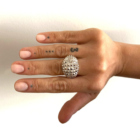 Anello Piramide Bombato Argento925