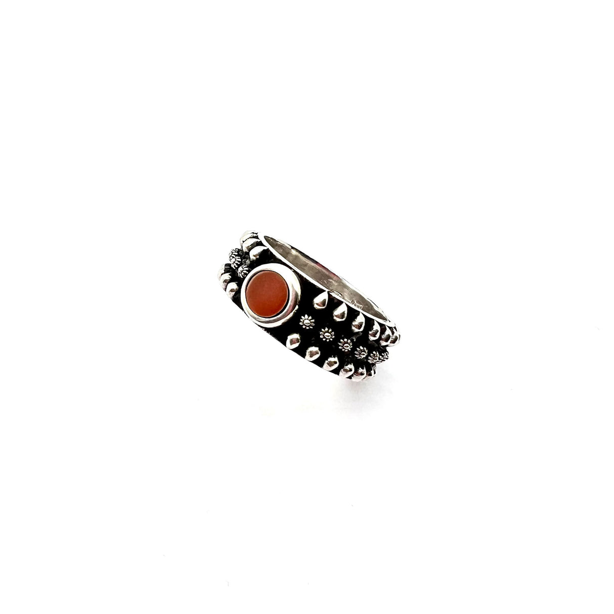 Anello Etnico Argento925 Rosso