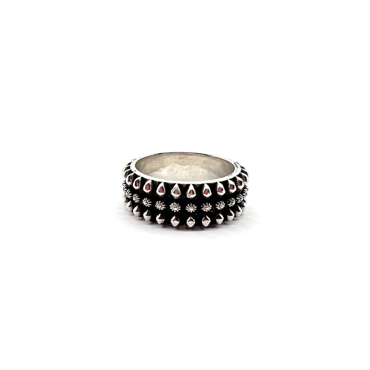Anello Etnico Argento925 Rosso