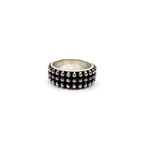 Anello Etnico Argento925 Rosso