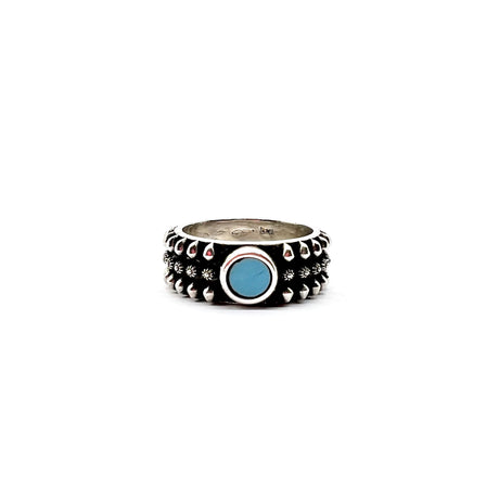Anello Etnico Argento925 Turchese