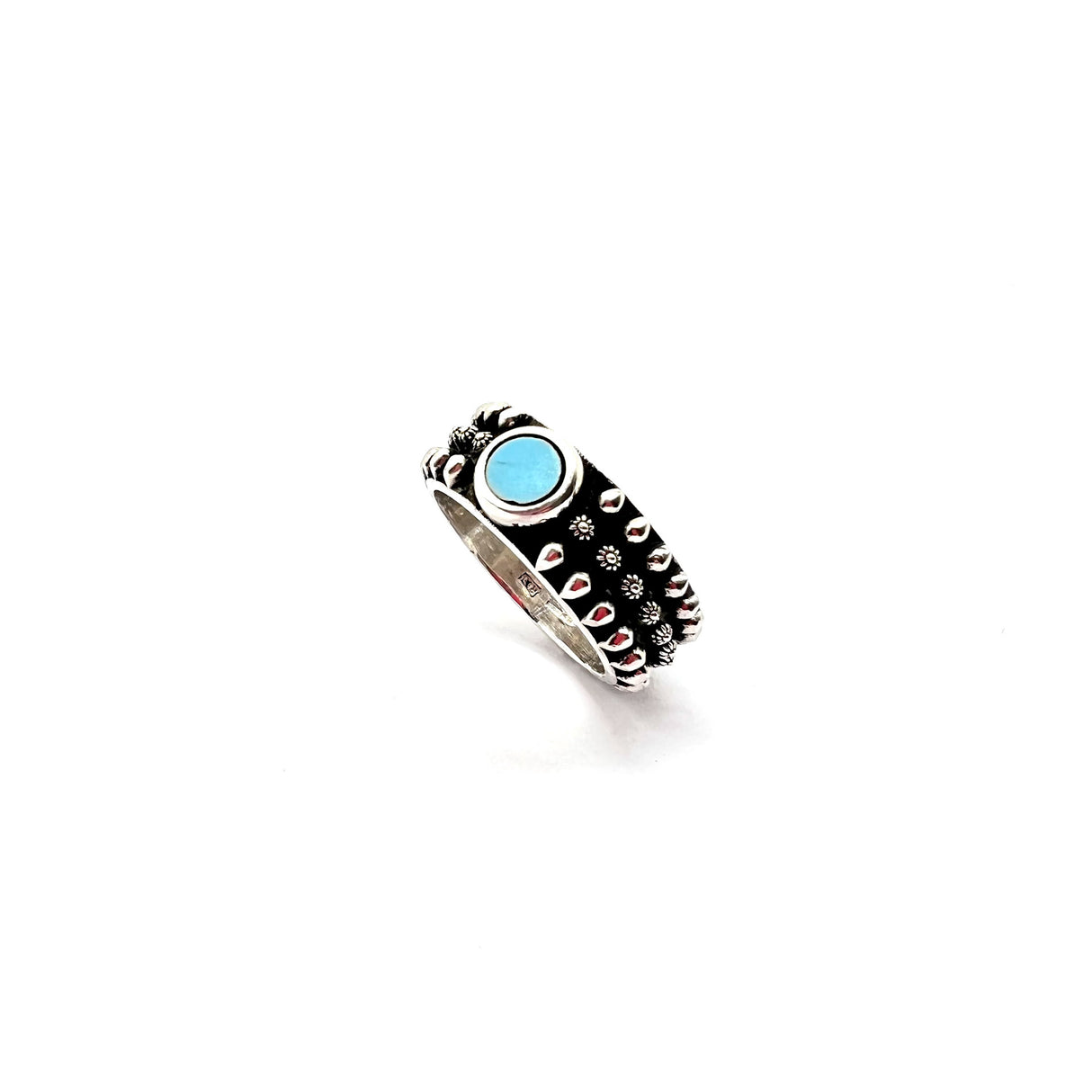 Anello Etnico Argento925 Turchese