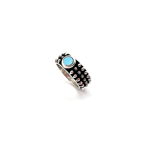 Anello Etnico Argento925 Turchese