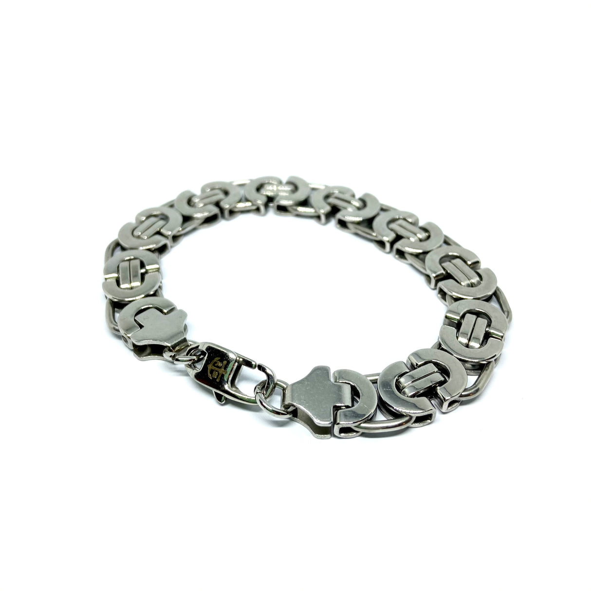 Bracciale Acciaio maglia fantasia