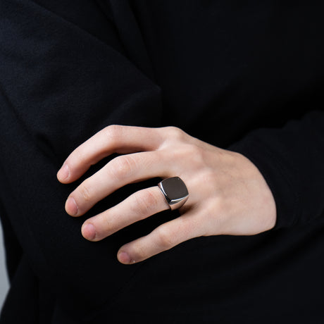 Anello Chevalier Quadrato Argento925