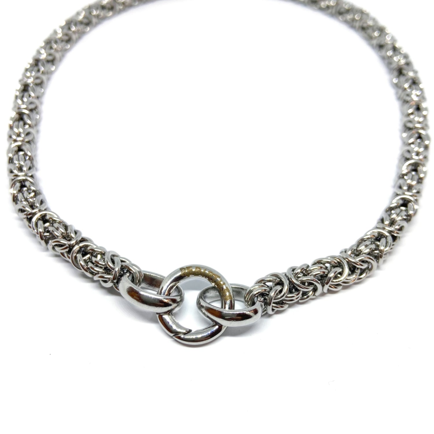 Collana Bizantina Media gancio ad anello