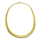 Collana Maglia Snake Piatta Dorata