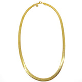 Collana Maglia Snake Piatta Dorata