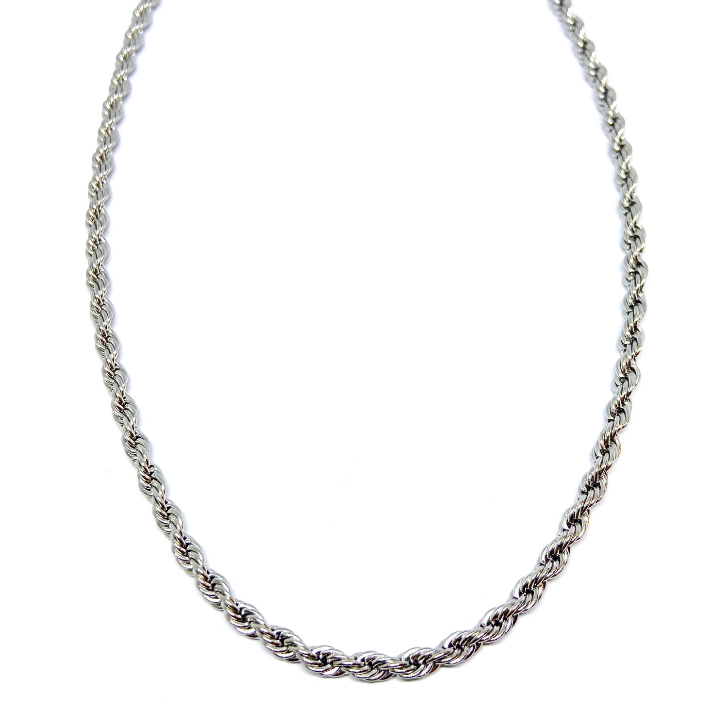 Collana Torcione Acciaio 4 mm