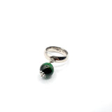 Fede Argento925 con pietra Occhio di Tigre Verde