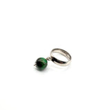 Fede Argento925 con pietra Occhio di Tigre Verde