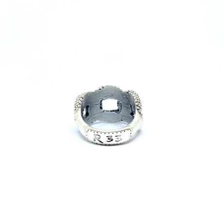 Anello Grumetta Bombata Puntinata