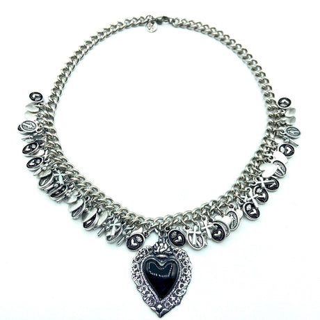 Collana Cuore Sacro con charms