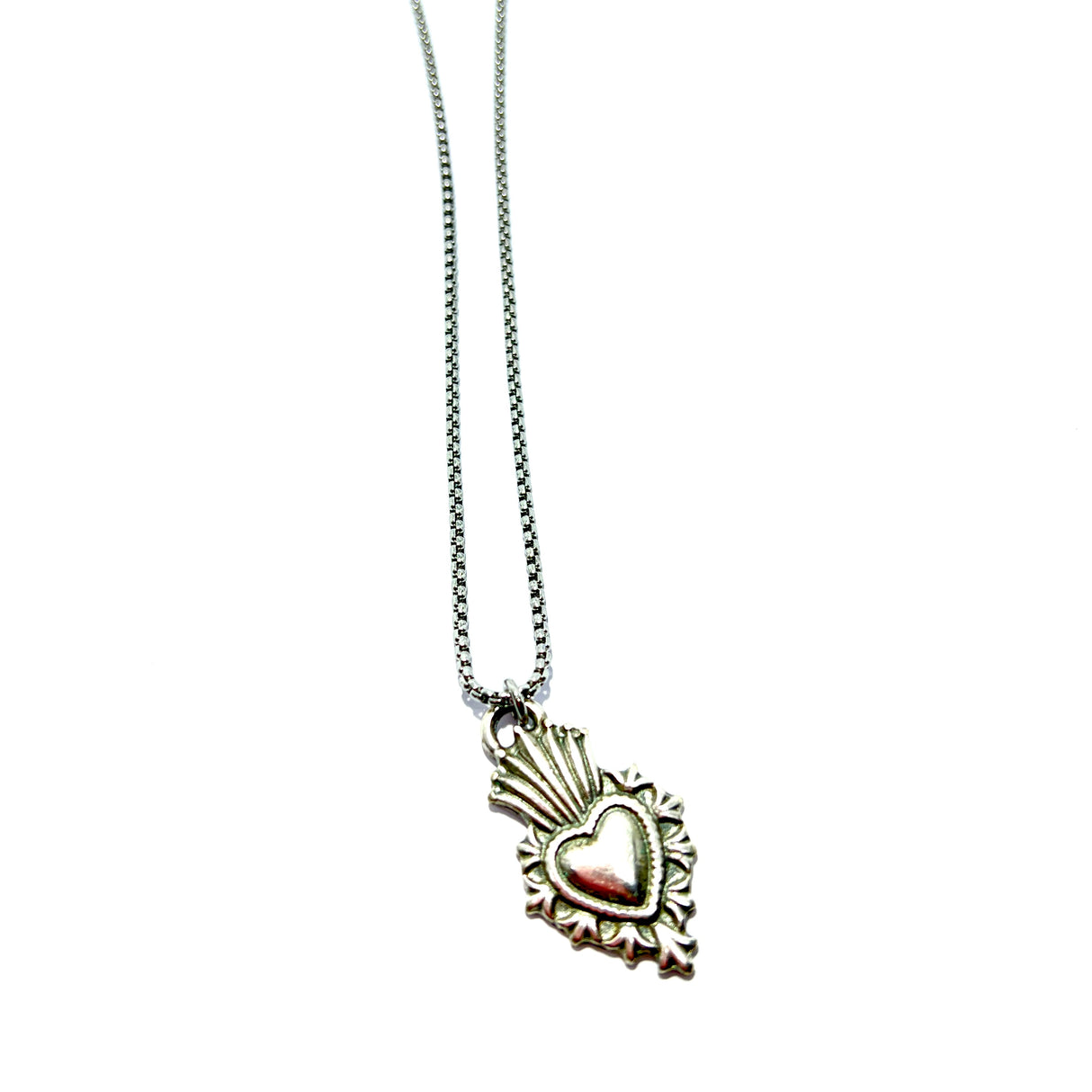 Collana Cuore Sacro Fiamma Small