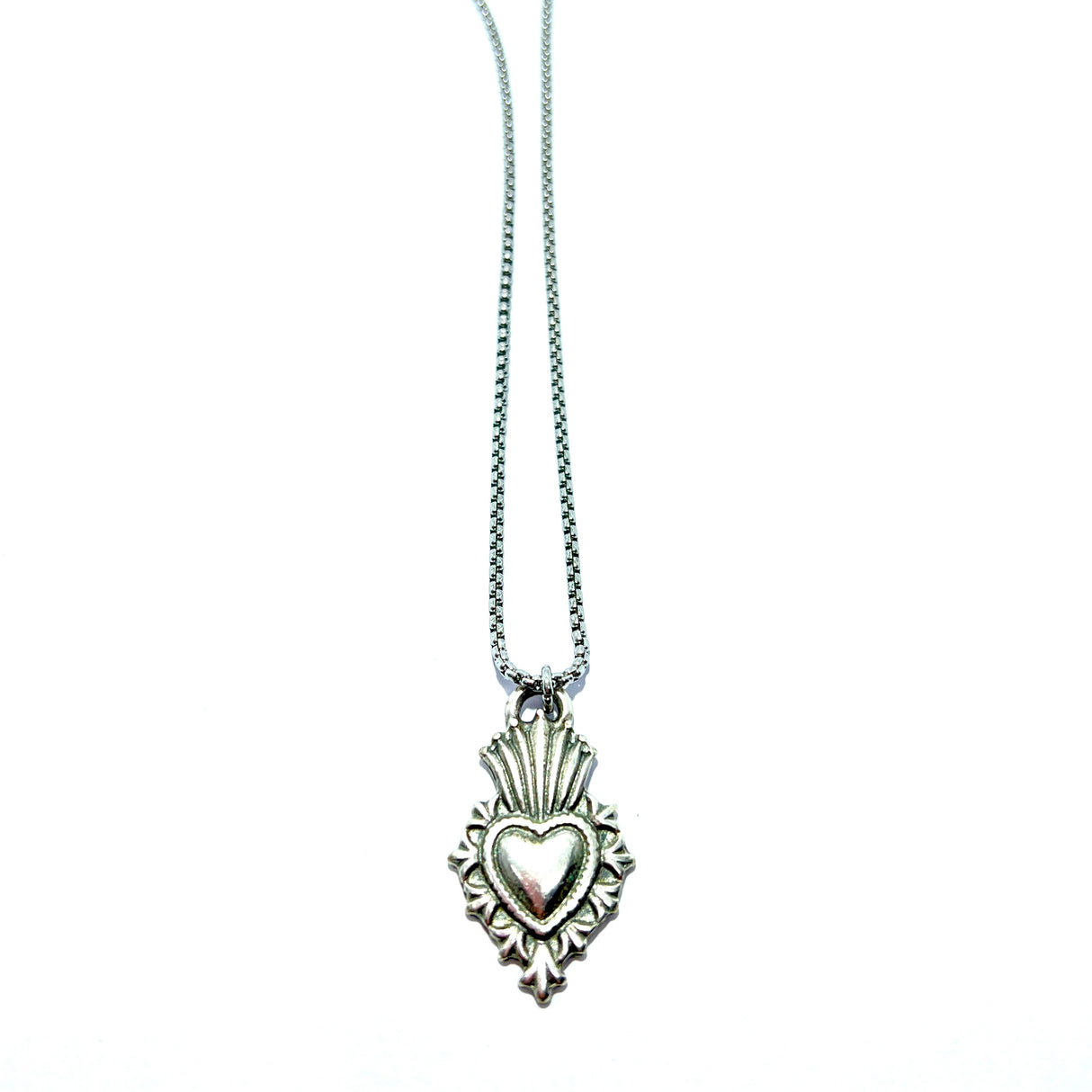 Collana Cuore Sacro Fiamma Small