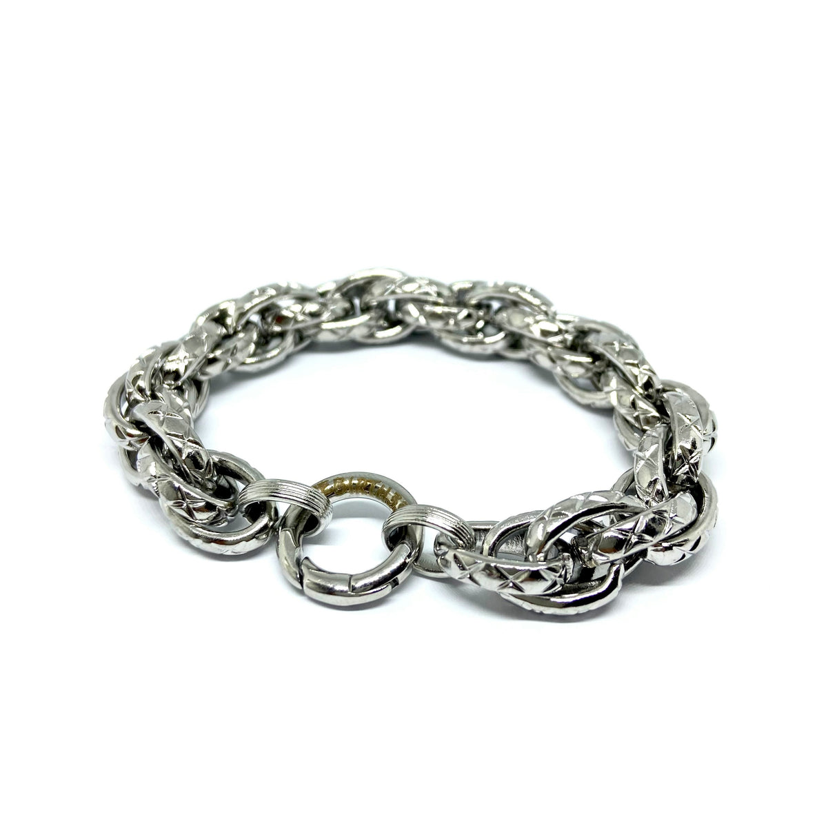 Bracciale Multifili rigata BIG gancio anello