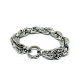 Bracciale Multifili rigata BIG gancio anello