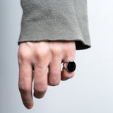 Anello Ovale Argento925 con smalto