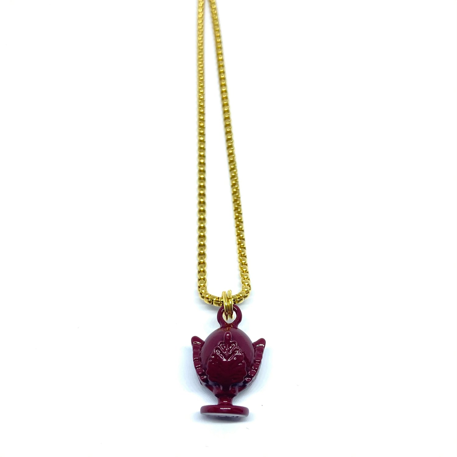 Collana Pumo SMALL Bordeaux