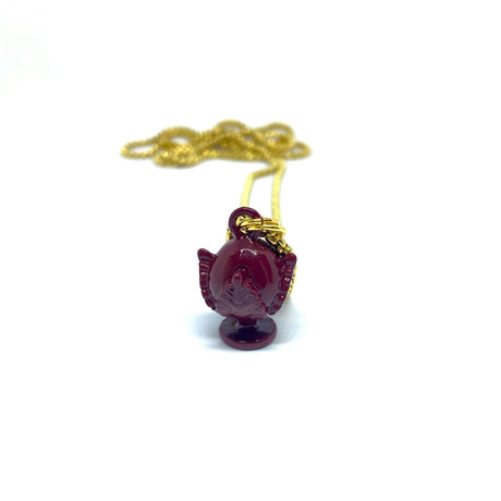 Collana Pumo SMALL Bordeaux