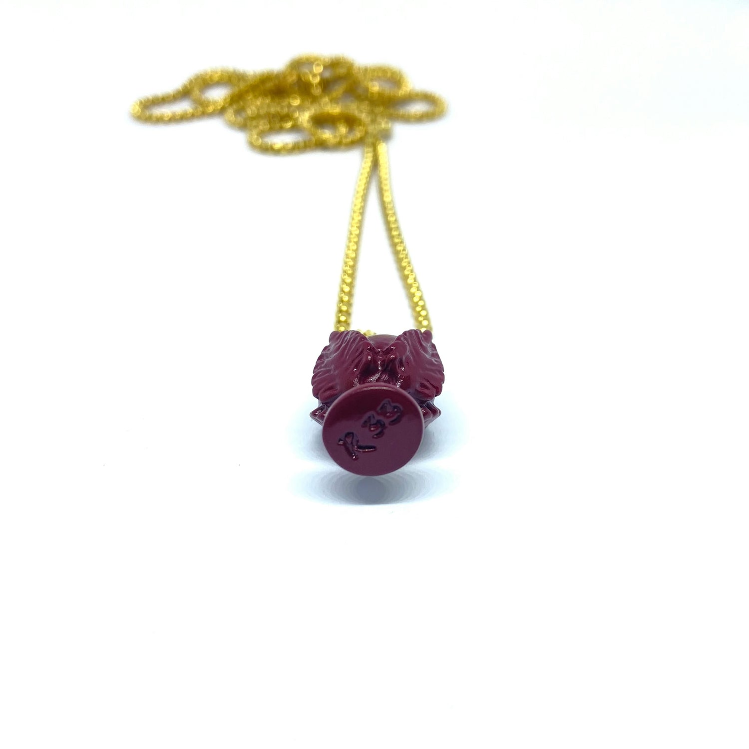 Collana Pumo SMALL Bordeaux