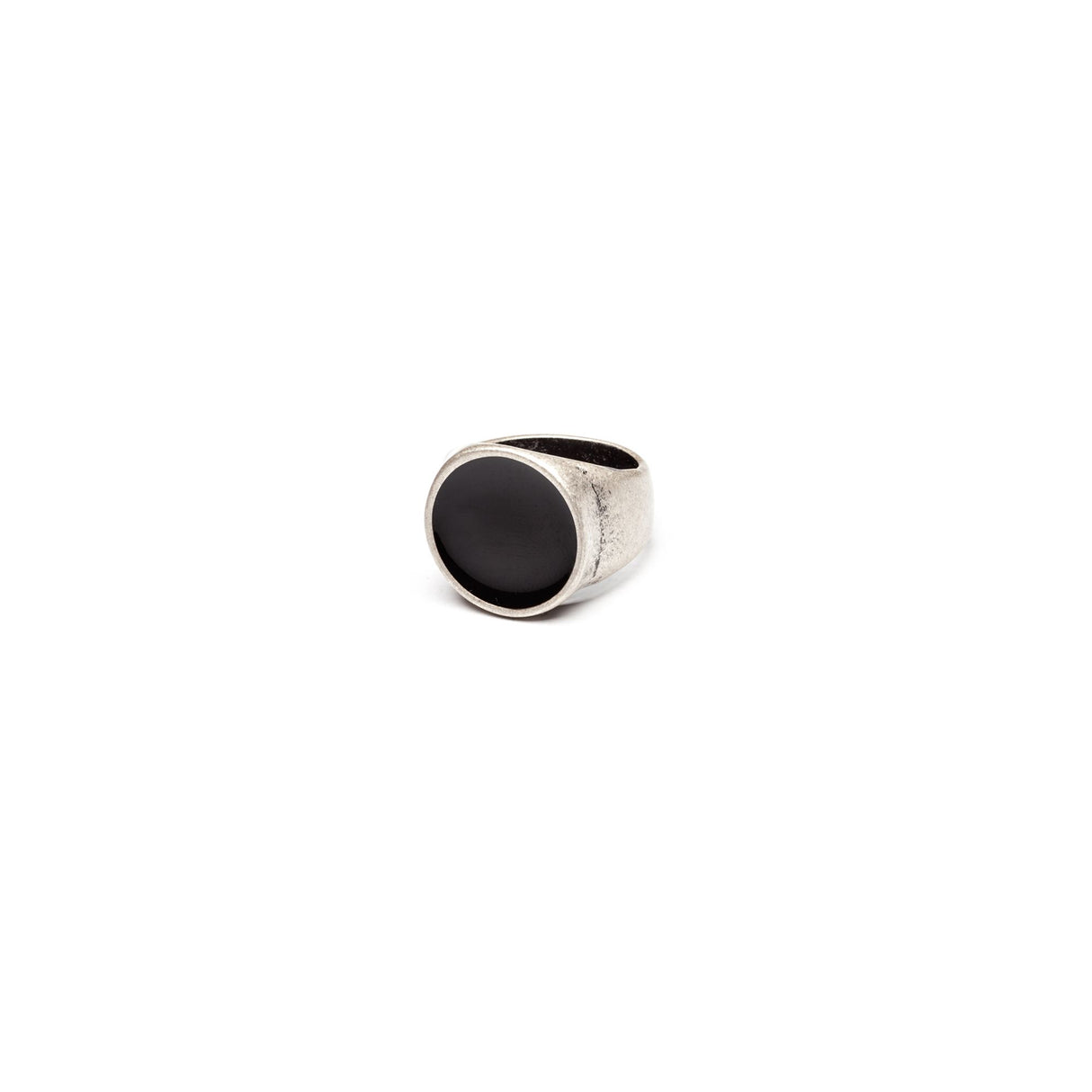 Anello Rotondo Nero lucido