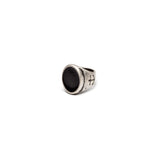 Anello Ovale Nero lucido