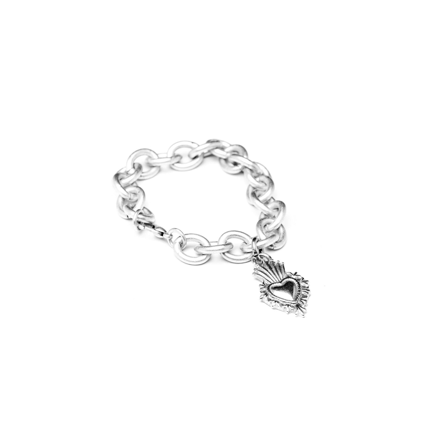 Bracciale Cuore Sacro Fiamma