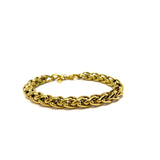 Bracciale Spiga 2 in Acciaio Dorato