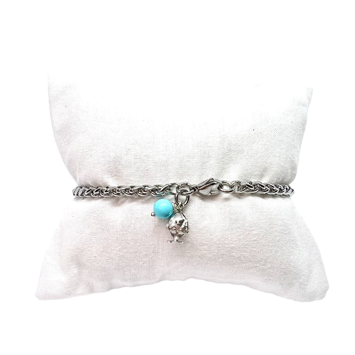 Bracciale Spiga Pumino Argento925 e Turchese