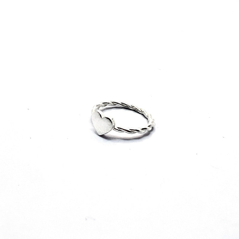 Anello Torcione Cuore Argento925