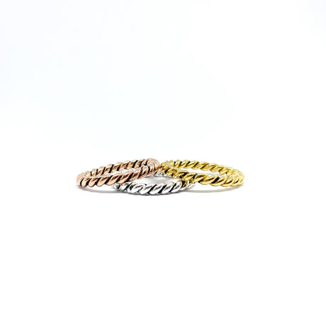 Tris Fedine Torcione Argento925 3 mm